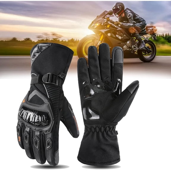 Motorcycle Gloves, 2024 Windproof and Waterproof Winter Motorcycle Gloves, Anti-Fall Thickening Motorcycle Gloves, Motorcycle Winter Gloves for Men Women