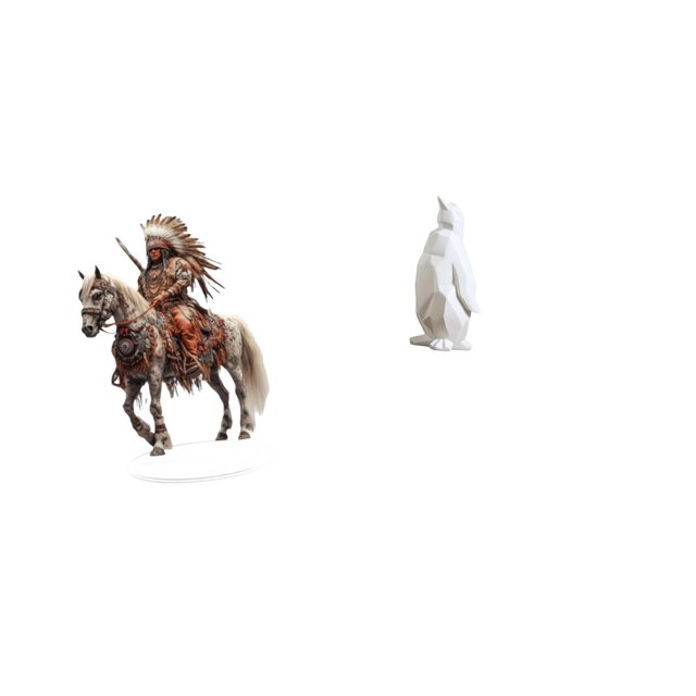 Adorno De Caballero Pingüino Acrílico, Centro De Mesa, Colección 2D, Decoración Del Hogar, Regalo Impermeable, Estatua De Animal De Resina De Escritorio, Artesanía Coleccionable, Adorno