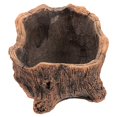 thumbnail image 3 of Concrete Planter Faux Wood Flowerpot Cement Flower Planter Cement Planter Cement Craft, 3 of 4