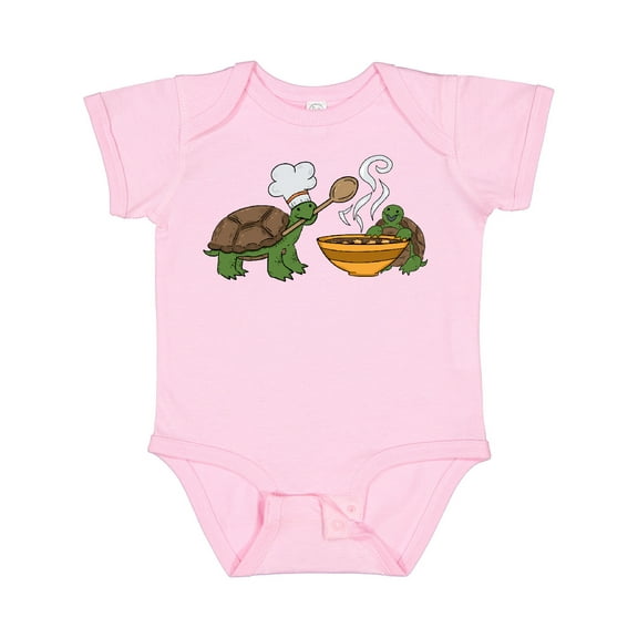 Inktastic Cute Turtle Chefs Making Soup Boys or Girls Baby Bodysuit