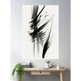 thumbnail image 2 of Abstract Black Poster Wall Art, Modern Wall Decor For Living Room Bedroom, 16x24 UNFRAMED, 2 of 3