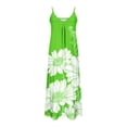 thumbnail image 4 of Vestido de Verano Casual de las Mujeres, Impresión Plegada Casual de Verano, Vestido de Cuello en V sin Mangas de Camis, 4 of 7