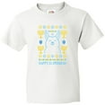 thumbnail image 3 of Inktastic Hannukkah Happy Llamakkah with Menorah Youth T-Shirt, 3 of 5