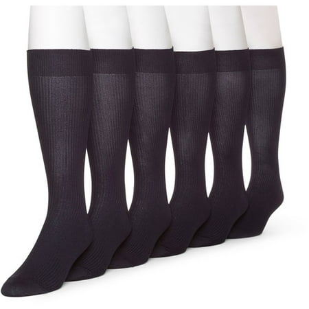 Men's Nylon Crew Socks - 3 Pairs (Best Mens Dress Socks)