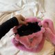 thumbnail image 4 of Bolso Tipo Cartera Esponjoso para Mujer  Bolsos Peludos Informales Suaves  Bolso para Citas para Mujer (rosa), 4 of 9