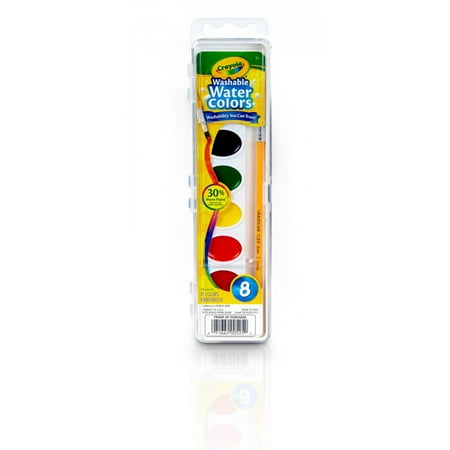 - Crayola Watercolor Paint, Kids Painting Supplies, 8 Count