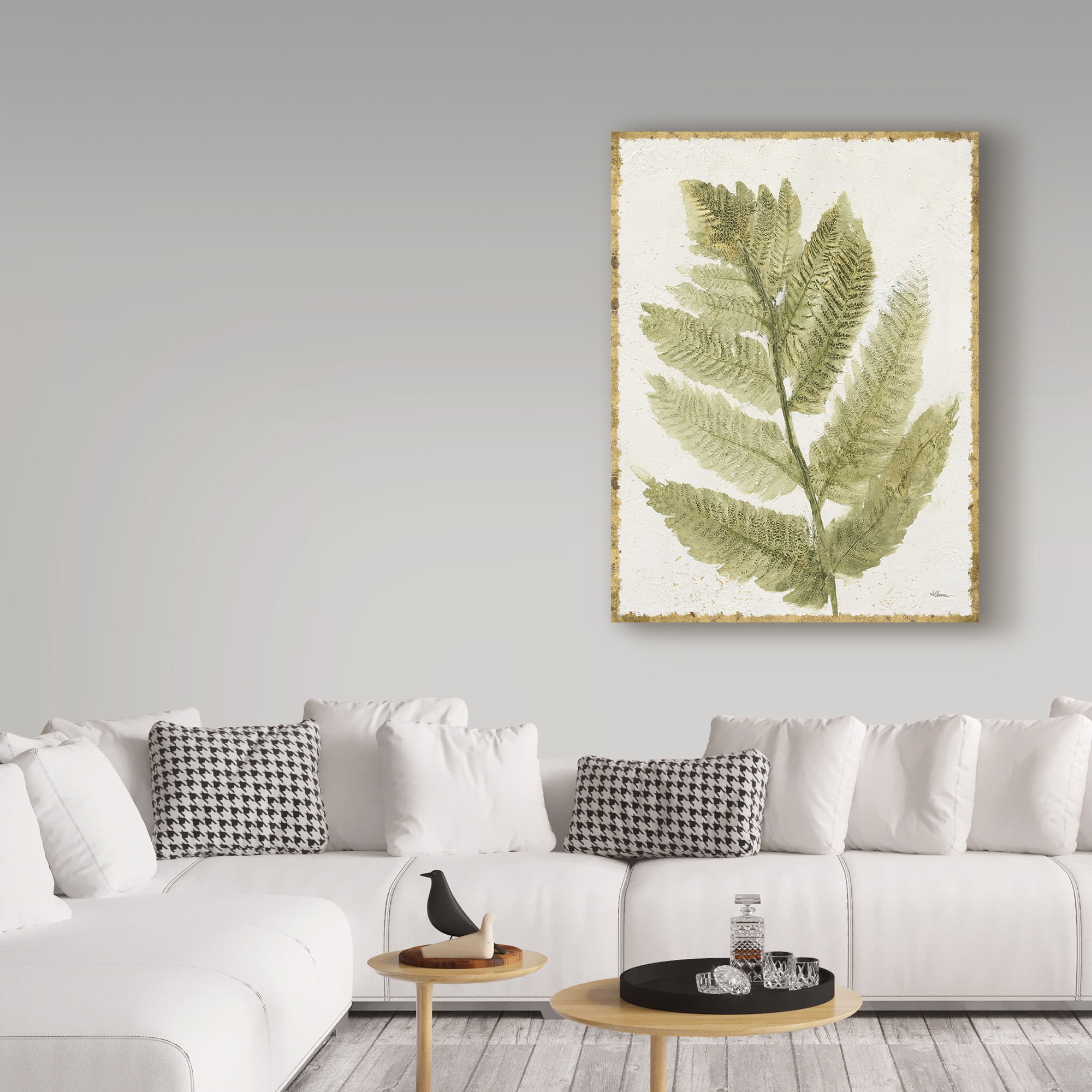Trademark Fine Art 'Forest Ferns I Antique' Canvas Art by Albena Hristova