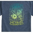 thumbnail image 3 of Instant Message - Less Hate More Skate - Retro - Mens - Short Sleeve Tee, 3 of 6