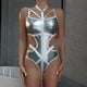 thumbnail image 5 of Gibobby Ropa interior mujer Conjunto de Lenceria Erotica para Mujer de Encaje Sensual, Ropa Interior Sexy Mujer, Conjunto de Interior de Encaje(Plata de plata, CH), 5 of 5