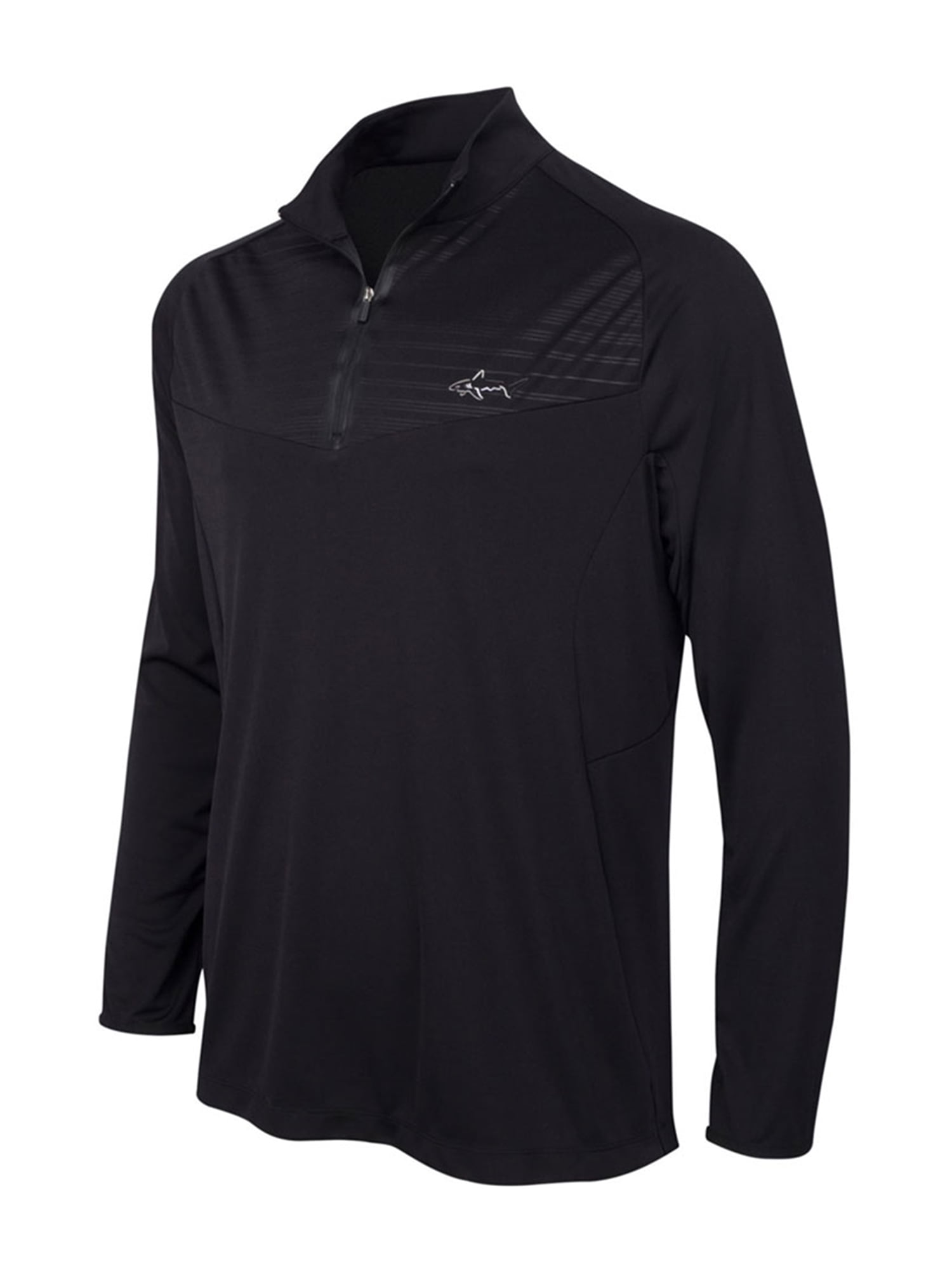 Greg Norman Mens Embossed 1/4 Zip Pullover Sweater deepblack LT | Walmart Canada