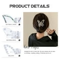 thumbnail image 4 of 3pcs Hair Clips Butterfly Hair Claw Clips Small Hair Jaw Clamp Women Hair Accessory, 4 of 5