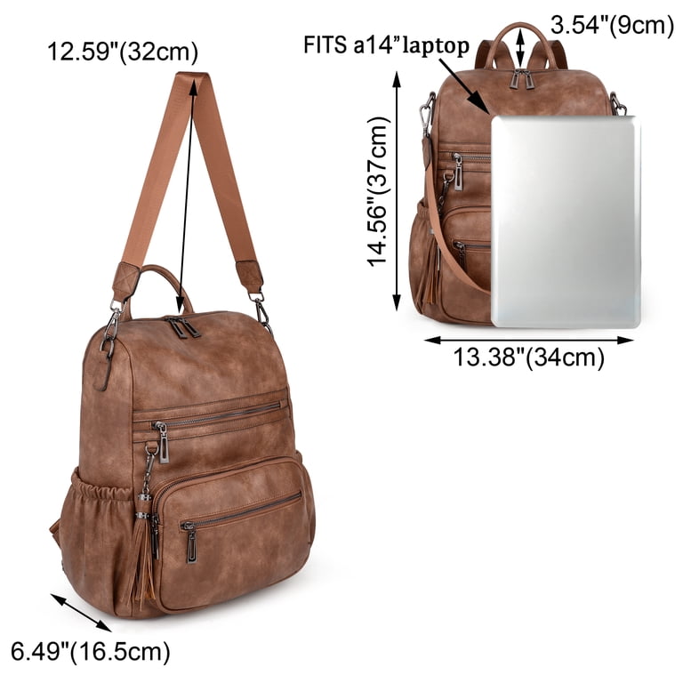 UTO Travel Backpack Purse for Women Vegan Leather Designer  display picture 3