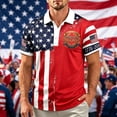 thumbnail image 6 of Polo Shirts for Men America 250th Anniversary Shirt 1776 Shirts for Men 4th July Shirts Patriotic T-Shirts Usa Shirt Men Anniversary Graphic T Red White Blue Shirt, 6 of 8