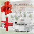thumbnail image 4 of 10-Pack Poultry Water Drinking Cups, Automatic Horizontal Chicken Drinker Nipples, Durable Plastic and Steel, Easy Installation for Buckets or Containers, 4 of 9