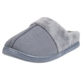 thumbnail image 4 of Hanes Boys Slipper Clog With Memory Foam Indoor/Outdoor Sole (Size Medium, Grey/Yellow), 4 of 9