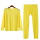 thumbnail image 5 of Ropa de otoño, pantalones largos para hombre, finos, de verano, de seda de hielo, para niños, con perspectiva elástica alta, de secado rápido, ajustados y sedosos, ropa interior, 5 of 6
