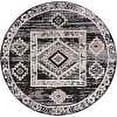 thumbnail image 3 of Unique Loom Cherokee Collection Area Rug - Boone (7' Round Fossil Gray/Black), 3 of 6