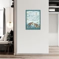 thumbnail image 4 of Sea Turtle Wall Art Blue Beach Ocean Bathroom Pictures Wall Decor Sea Turtle Shell Starfish Canvas Painting Rusitc Marine Framed Artwork for Bathroom Living Room Bedroom 12"x16", 4 of 6
