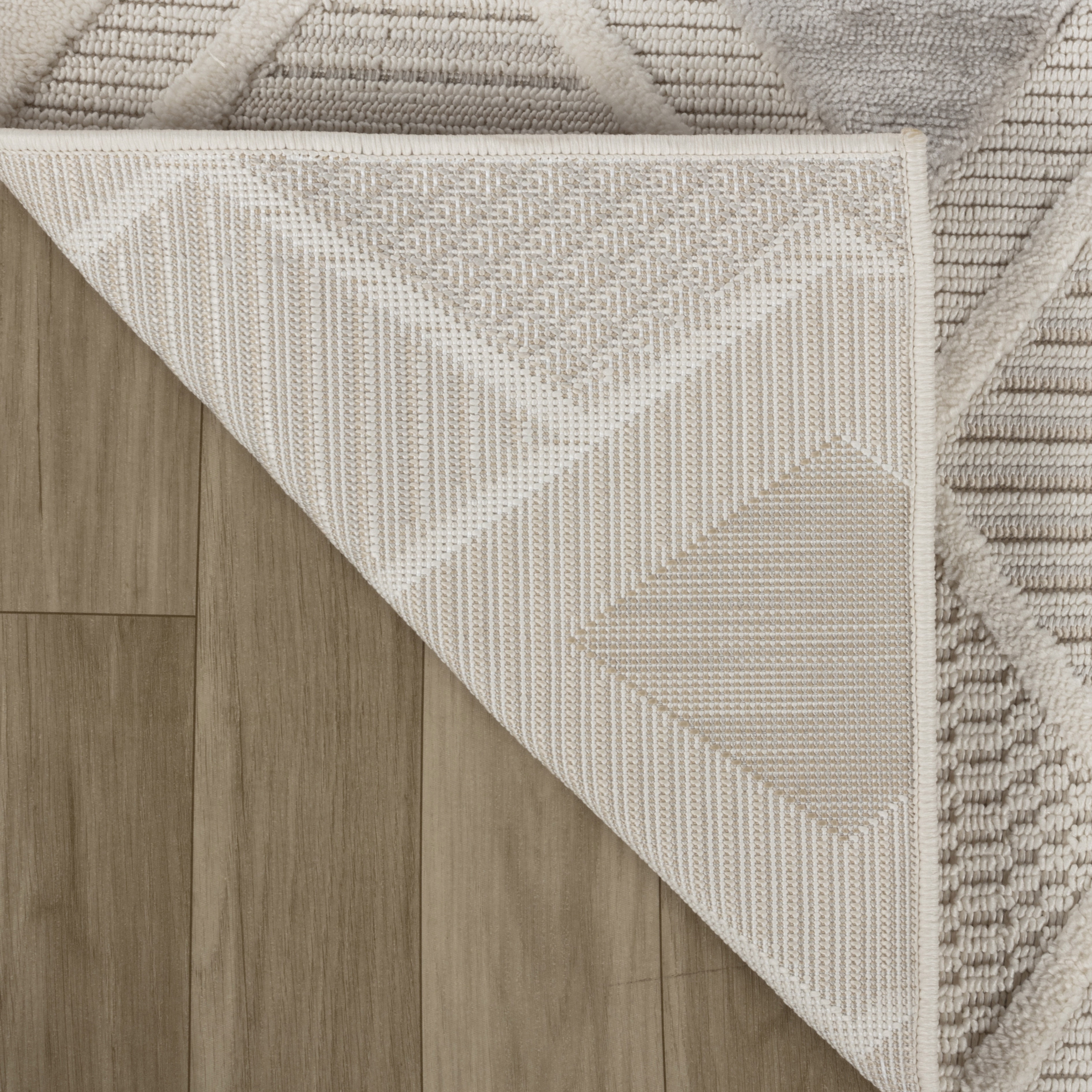 Rug Branch Maison Geometric Indoor Area Rug, Cream Beige, Modern - Living Room, Bedroom, Dining Room, and Kitchen