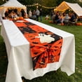 thumbnail image 6 of Hvmvliv 12x71 Inch Halloween Table Runner with Large Bow Decoration for Hallows Eve Holiday Kitchen Dining Table Party Decor Multicolor, 6 of 6