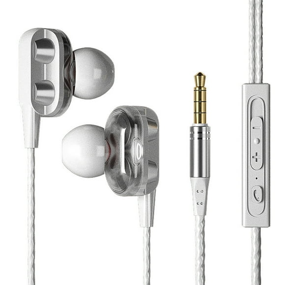 Écouteurs Intra-Auriculaires avec Microphone Écouteurs Filaires 3.5mm pour Téléphone Intelligent Ios et Android Ordinateurs Portables Mp3 Gaming Baladeur