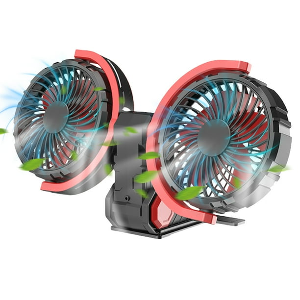 Ventilador Circulación Aire Refrigeración Doble Cabezal 3 Velocidades Plegable 360 Ajustable Likrtyny
