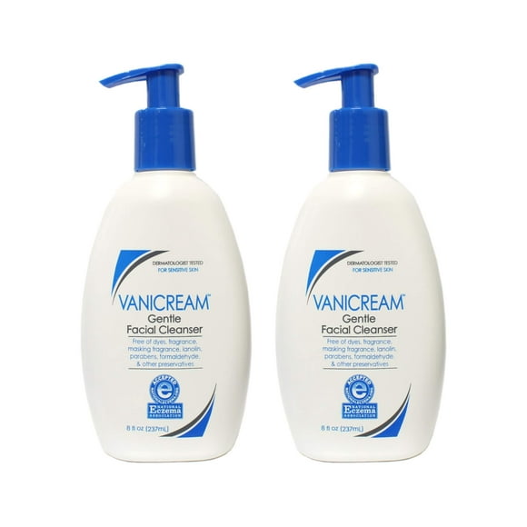 Limpiador facial Vanicream para piel sensible 2x237 ml