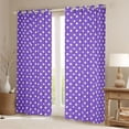 thumbnail image 2 of Manfei Kawaii Polka Dots Curtains Pack of 2 (42x84 Each) for Teens Female Men,Purple White Curtains Blackout,Vintage Aesthetic Bedroom Curtains,Luxury Bedroom Decor, 2 of 6