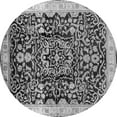 thumbnail image 1 of Ahgly Company Indoor Round Oriental Gray Industrial Area Rugs, 5' Round, 1 of 4