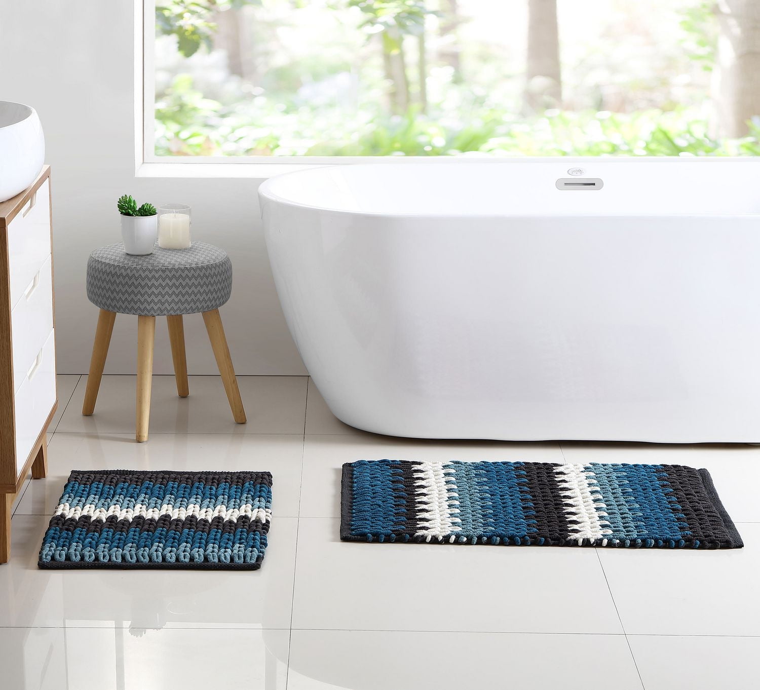 Ensemble de Tapis Tresse 2PC