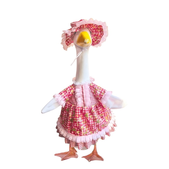 Orangide Porch Goose Outfit for Porch and Yard, Outdoor Holiday Decor with Removable Clothes, Festive Spring and Outdoor Decor for Garden and Patio