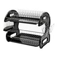 thumbnail image 2 of Dish Drying Rack 2 Tier Dish Rack Kitchen Organizer with Drain Board Silver, 2 of 7