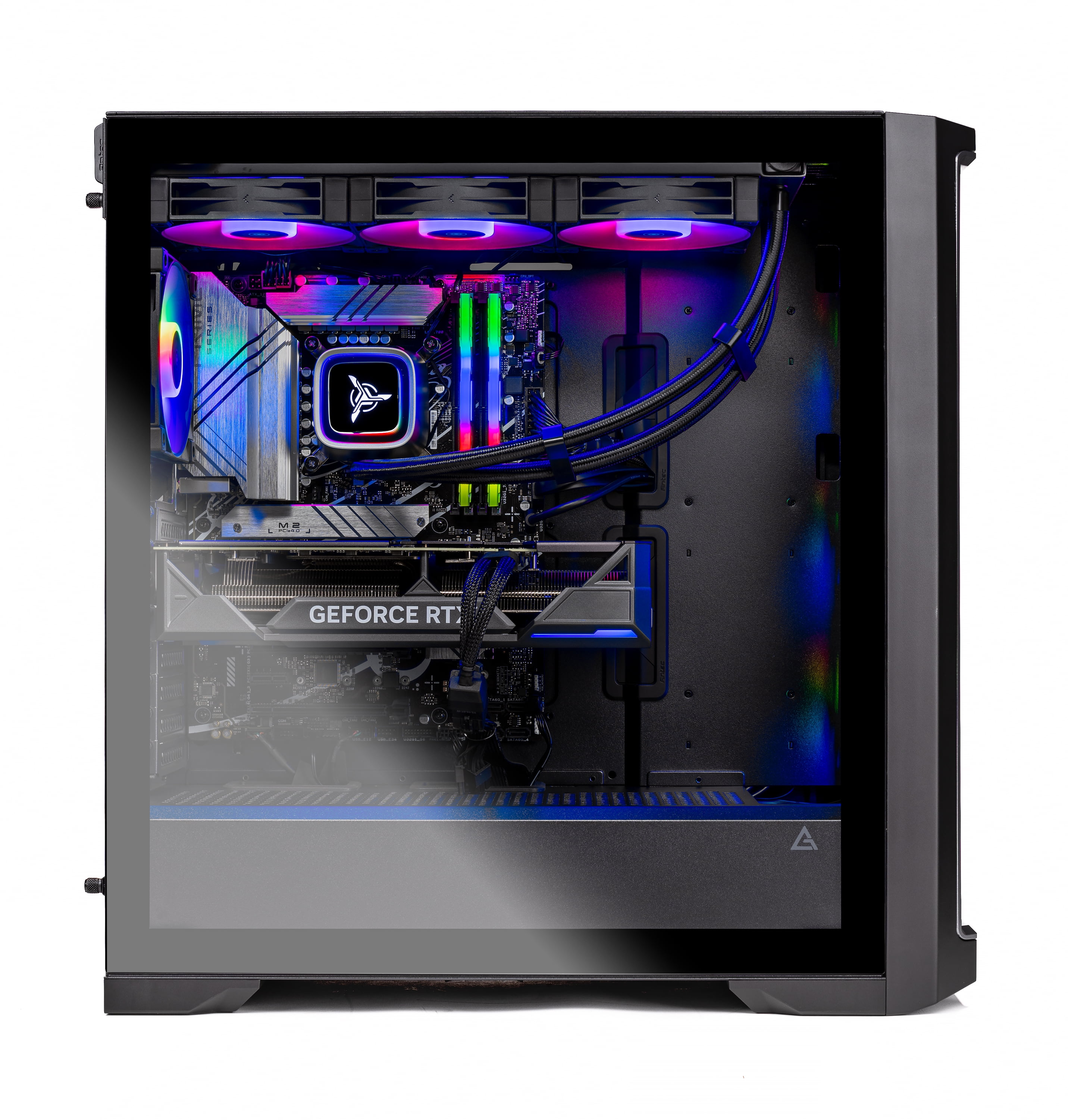 Skytech Legacy Gaming PC Desktop AMD Ryzen 7 9800X3D NVIDIA GeForce RTX 5080 1TB Gen4 NVMe SSD 32GB DDR5 RAM, AIO Liquid Cooling Windows 11
