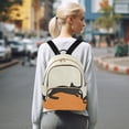thumbnail image 7 of FORMRS Mini Backpack Purse for Women Quilted Travel Daypack Casual Shoulder Bag, Sleeping Black Cat, 7 of 7
