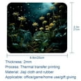 thumbnail image 5 of Starry Plants Square Desk Pad Mouse Pad, 8.3x9.8 Inch Non-Slip Rubber Bottom Printed Mousepad for Office and Gaming, 5 of 6
