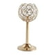 thumbnail image 1 of Candelabro de cristal para velas de té, decoración para bodas, fiestas, cenas en casa 19cm Dorado, 1 of 9