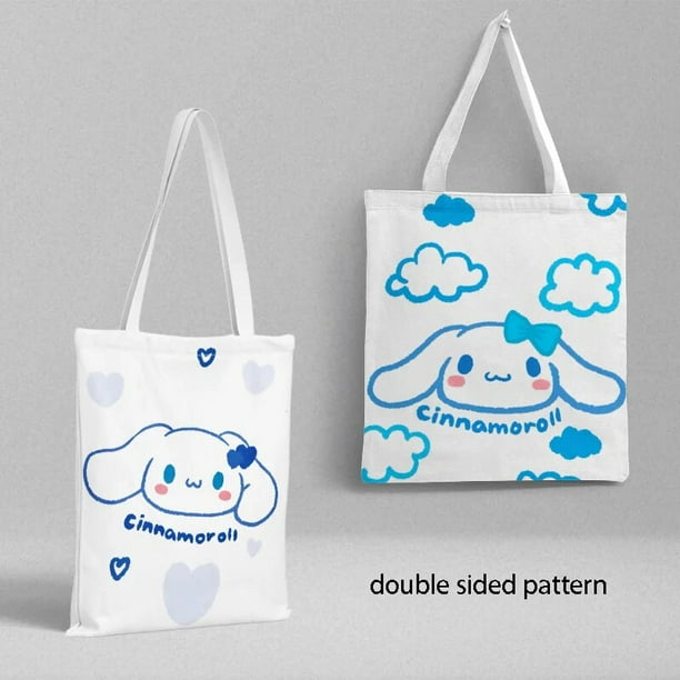 Sanrio My Melody Keroppi Bad Badtz Maru bolsa de lona de dibujos animados, bolso de mano para estudiantes, bolsa de compras, soporte de archivo, periferales de Anime, regalo