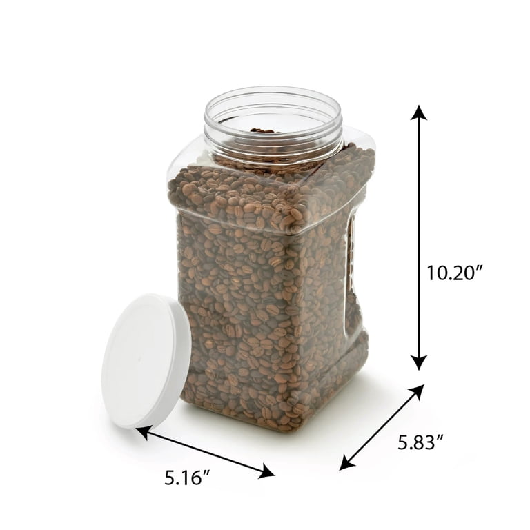 Mainstays 4-Quart Clear Plastic Canister with Twist-Top Lid photo 7