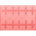 thumbnail image 1 of Ahgly Company Indoor Rectangle Solid Red Modern Area Rugs, 2' x 5', 1 of 4