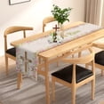 thumbnail image 4 of He is Risen Table Runner Easter Christian Cross Resurrection Lily Spring Holiday Party Kitchen Dinning Home Decoration (13" x 72"), 4 of 5