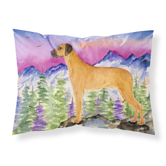 Carolines Treasures SS8327PILLOWCASE Rhodesian Ridgeback Fabric Standard Pillowcase Standard multicolor