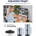 thumbnail image 2 of Tian Qi Webcam Stand Goose-Neck Mount Stand Upgraded Desktop Stand for Logitech Webcam C922 C930e C920S C920 C615 and Other Webcam with 1/4" Thread Black Black Black, 2 of 5
