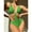 Green, variant on successthop Swimsuits for Women Spaghetti Strap Halter Neck One-Piece Backless Monokinis Hollow Cutout Solid Romper Beachwear Push up High Waist Bikinis Tankinis for Holiday Seaside