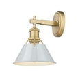 thumbnail image 2 of 3306-BA1 BCB-DB Golden Lighting Orwell - 1 Light Bath Vanity-9.88 Inches Tall and 7.5 Inches Wide-Brushed Champagne Bronze Finish-Dusky Blue Shade, 2 of 3