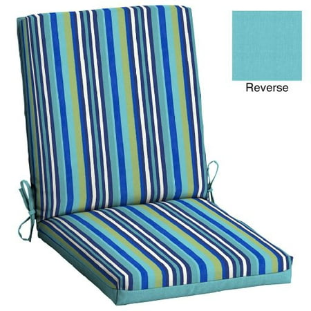 Mainstays Turquoise Stripe 43 x 20 in. 1 Piece Outdoor Dining Chair