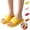 Yellow, variant on Mfakffe Shower Shoes Open Toe Non Slip Slides Soft Quick-Dry Slip on Sandals Lightweight House Slippers