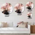 thumbnail image 4 of Designart "Marble Texture Pink and Gold I" Abstract Marble Metal Round Wall Art Prints, 4 of 5