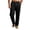 Black, variant on GrmtClth Linen Pants For Men Loose Baggy Straight Trousers Elastic Drawstring Waist Multi Side Pockets Lightweight Summer Beach Yoga Casual Bottoms Brown L