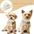 thumbnail image 3 of Cotton Hemp Dog Collar Adjustable, White Dog Collar Soft Natural Fabric with Quick Release, Cute Wedding Puppy Necklace for Small Medium Large Dog, White-M, 3 of 10