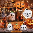thumbnail image 6 of 17oz Halloween Ghost Cups with Lids and Straws for Coffee Tea Cold Drinks Halloween Party Favors Supplies, 6 of 6